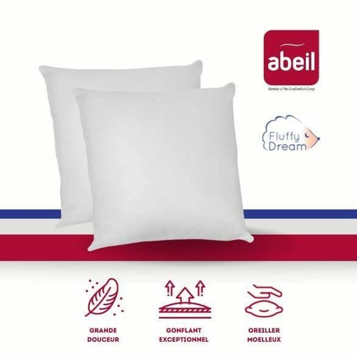 Pute Abeil FluffyDream 60 x 60 cm 2 enheter